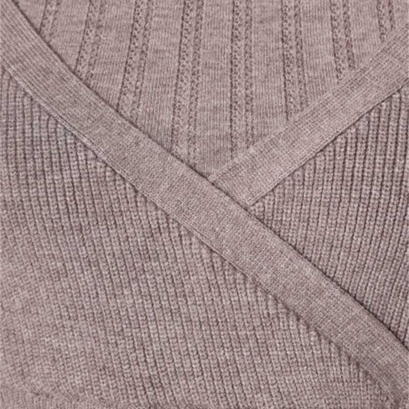 Neploe Turtleneck Drawstring Puff Sleeve Knitted Sweaters Sweet Loose Shoulder Strapless Women Tops Autumn Winter Pullovers 211109
