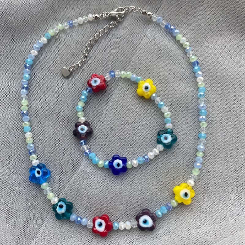 Chokers DIEZI Korean Ethnic Multicolor Colored Glaze Flower Beads Choker Necklace For Women Girls Bohemian Sweet Clavicle Chain
Chokers DIEZI Korean Ethnic Multicolor Colored Glaze Flower Beads Choker Necklace For Women Girls Bohemian Sweet Clavicle Chain