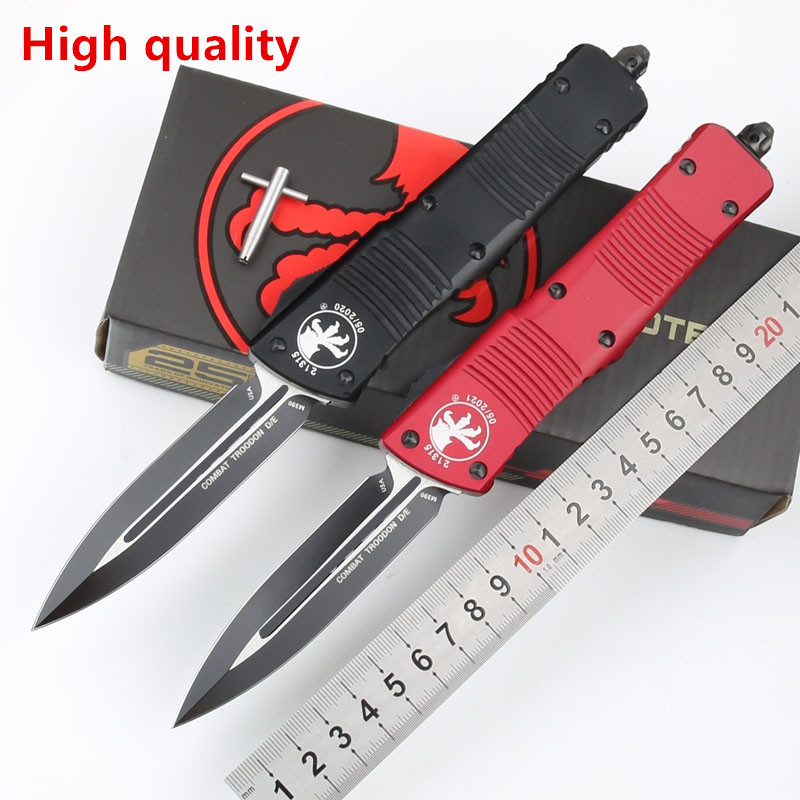 5 Style High quality Microtech Combat Troodon Knife Interceptor knife Bowie / Hellhound Tanto / Spear point D2 steel blade Tactical Knife UTX85 knifes
5 Style High quality Microtech Combat Troodon Knife Interceptor knife Bowie / Hellhound Tanto / Spear point D2 steel blade Tactical Knife UTX85 knifes