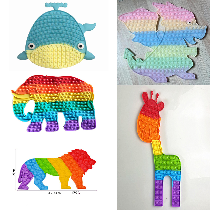 Fidget Toys Sensory Silicone 30cm 40cm 50cm Big Size Elephant lion shark animal Push Bubble Anti Stress Children And Adults Decompression Toy Surprise wholesale
Fidget Toys Sensory Silicone 30cm 40cm 50cm Big Size Elephant lion shark animal Push Bubble Anti Stress Children And Adults Decompression Toy Surprise wholesale