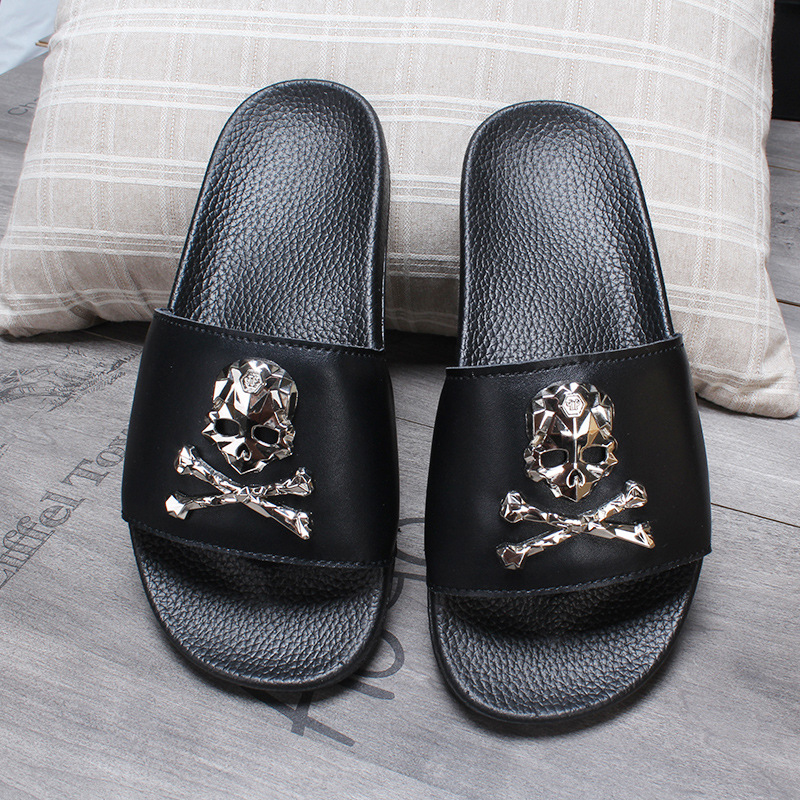 Beach Shoes Summer Indoor Soft Flip Flops Home Couple Non-Slip Skull Tide Slides Casual Flat Sandals Women/Man Fashion Slippers, As shown1
Beach Shoes Summer Indoor Soft Flip Flops Home Couple Non-Slip Skull Tide Slides Casual Flat Sandals Women/Man Fashion Slippers, As shown1