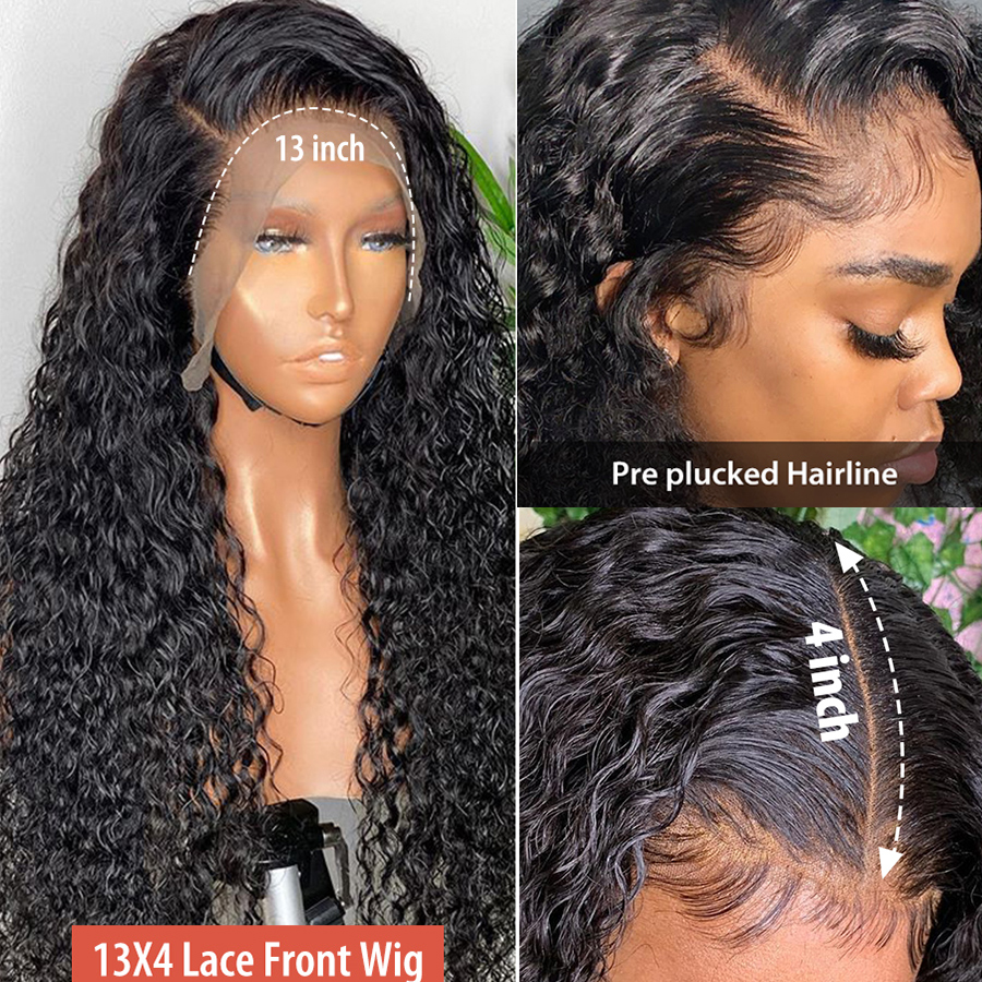 Deep Wave Human Hair HD Lace Wigs 5x5 13x4 13x6 Swiss Lace Bleach Knots Pre Plucked Natural Hairline For Black Women