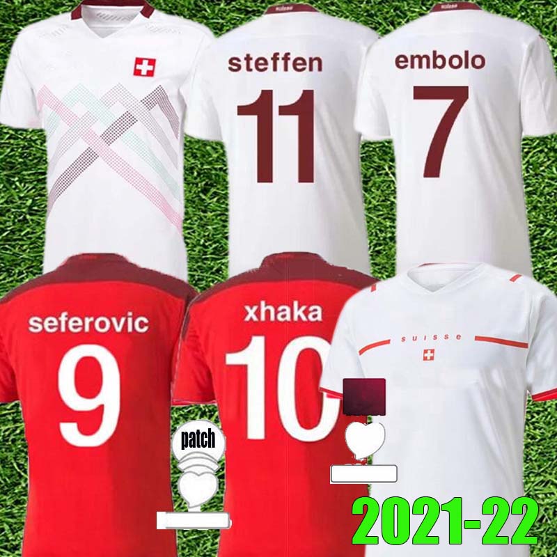 2021 2022 Switzerland Soccer Jersey national team home away 20 21 22 SEFEROVIC FREULER SHAQIRI LANG EMBOLO BEHRAMI Swiss Red Football Shirt
2021 2022 Switzerland Soccer Jersey national team home away 20 21 22 SEFEROVIC FREULER SHAQIRI LANG EMBOLO BEHRAMI Swiss Red Football Shirt
