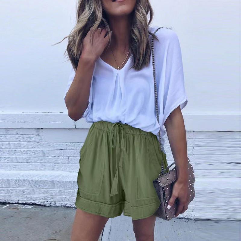 Women's Shorts European And American Summer Style Loose High Waist Wide Legs Urban Casual Sports
