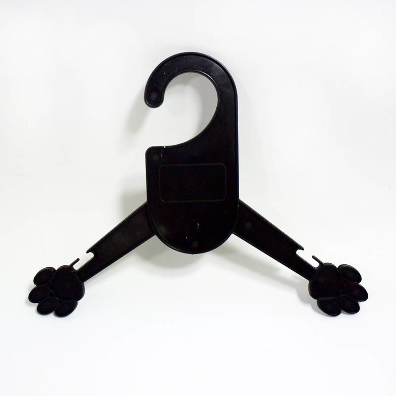 4Pcs Pet Products Portable Plastic Pet Accessories 2 Size Dog Clothes Hanger Paw Shape Cat Clothes Racks