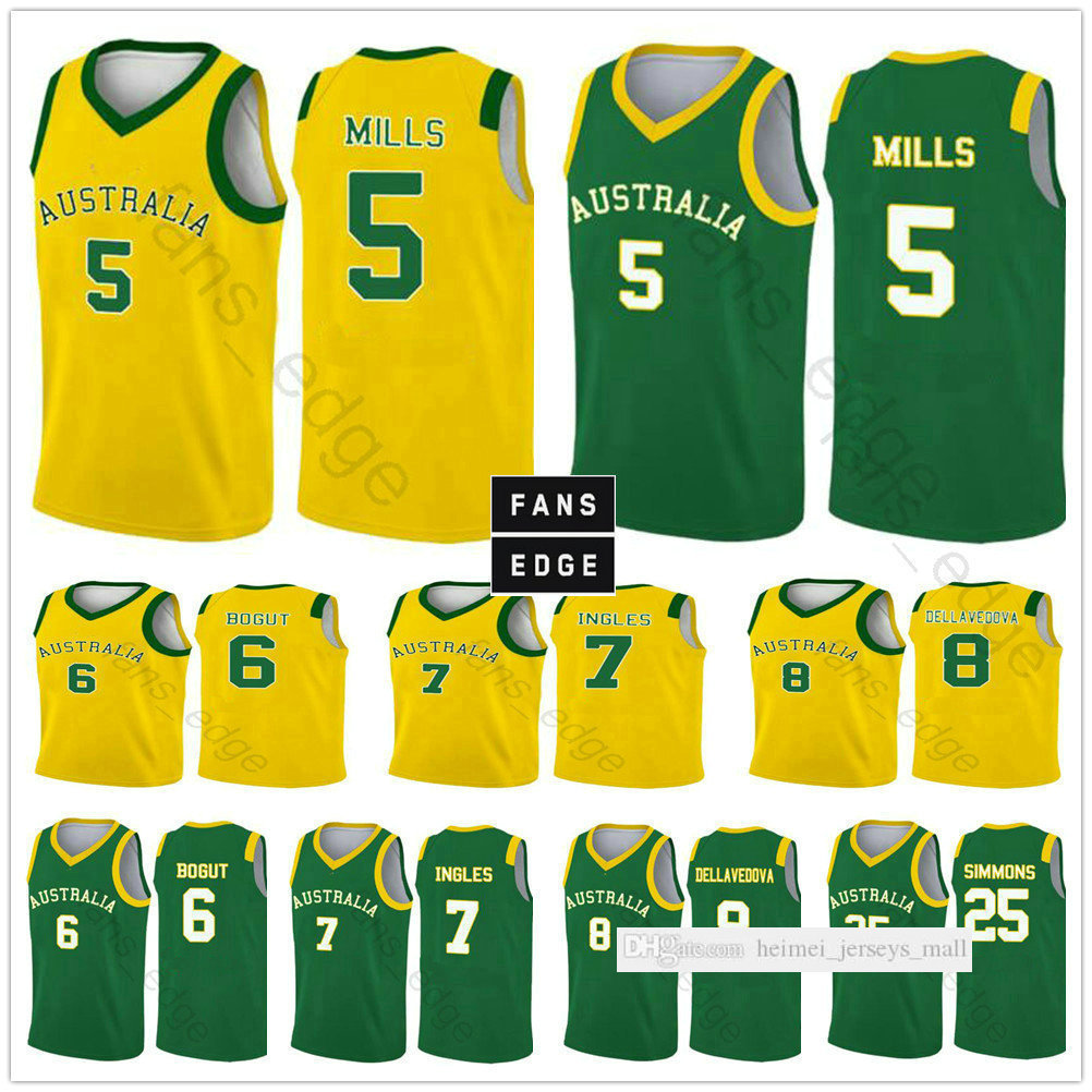 2019 World Cup Team Australia Basketball Jerseys 5 Patty Mills 12 Aron Baynes 8 Matthew Dellavedova 6 Andrew Bogut 11 Landale Printed Shirt, Black;red
2019 World Cup Team Australia Basketball Jerseys 5 Patty Mills 12 Aron Baynes 8 Matthew Dellavedova 6 Andrew Bogut 11 Landale Printed Shirt, Black;red