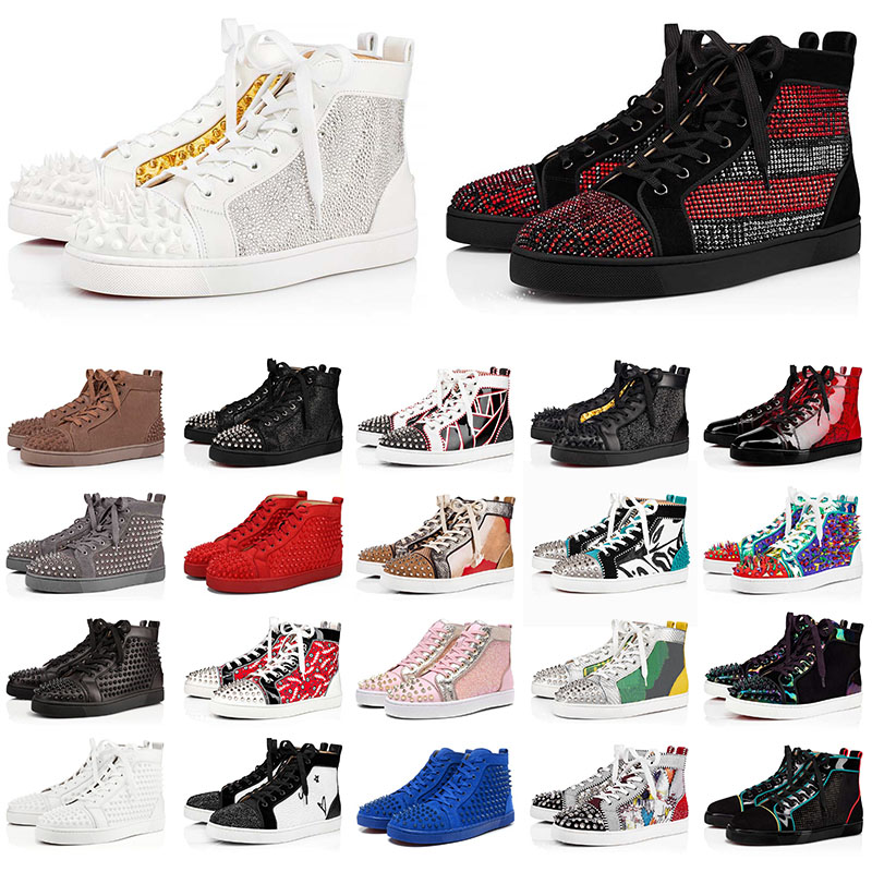 Casual Shoes Red Bottom Bottoms Mens Womens Luxurys Designers Classic Platform sneakers All Black Loafers Flat White Vintage Spikes High Boots Walking Outdoor, Item #26
Casual Shoes Red Bottom Bottoms Mens Womens Luxurys Designers Classic Platform sneakers All Black Loafers Flat White Vintage Spikes High Boots Walking Outdoor, Item #26