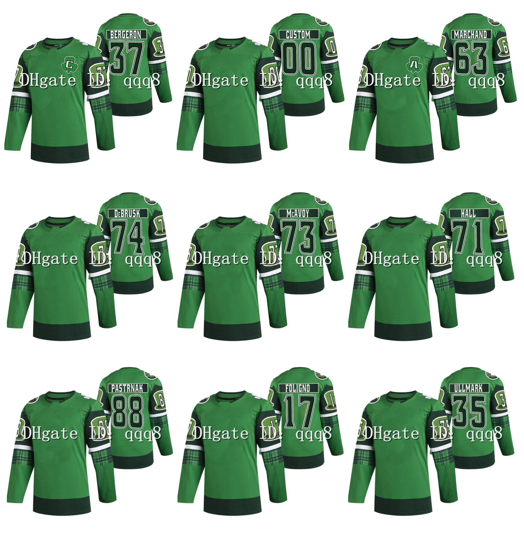 St Patricks Day Patrice Bergeron Hockey Jersey David Pastrnak Brad Marchand Charlie McAvoy Tuukka Rask Bobby Orr Jake DeBrusk Erik Haula Taylor Hall Nick Foligno, Men
St Patricks Day Patrice Bergeron Hockey Jersey David Pastrnak Brad Marchand Charlie McAvoy Tuukka Rask Bobby Orr Jake DeBrusk Erik Haula Taylor Hall Nick Foligno, Men