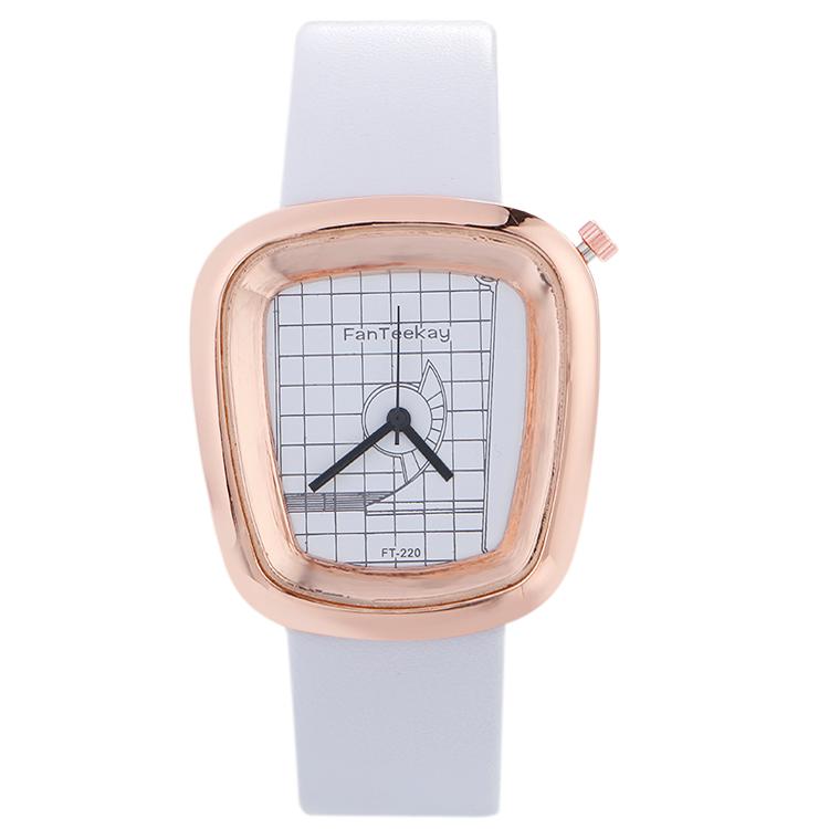 Wristwatches Square Shell 83 Women Watch Exquisite Quartz Ladies Watches Montre Femme Waterproof Leather Female Clock