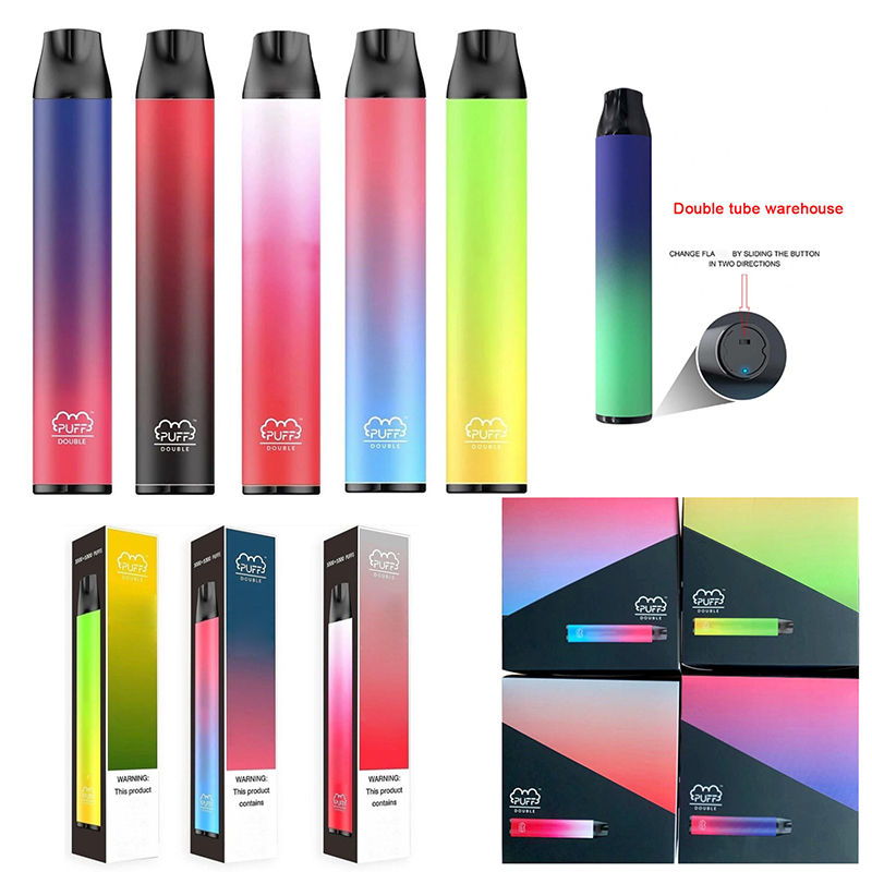 Puff Double 2 in 1 Disposable Vape Pen Kits 2000 Puffs cigarettes 900mAh Battery 6ML Vapor Pod Device eCigs Puffbars Vapes Stick Style
Puff Double 2 in 1 Disposable Vape Pen Kits 2000 Puffs cigarettes 900mAh Battery 6ML Vapor Pod Device eCigs Puffbars Vapes Stick Style
