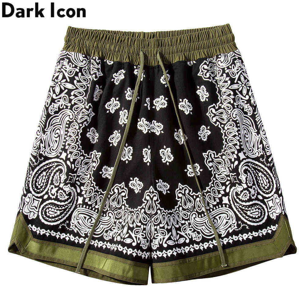 Bandana Shorts Men Summer High Street Fashion Men's Shorts Elastic Waist Shorts for Man 210603, Black
Bandana Shorts Men Summer High Street Fashion Men's Shorts Elastic Waist Shorts for Man 210603, Black