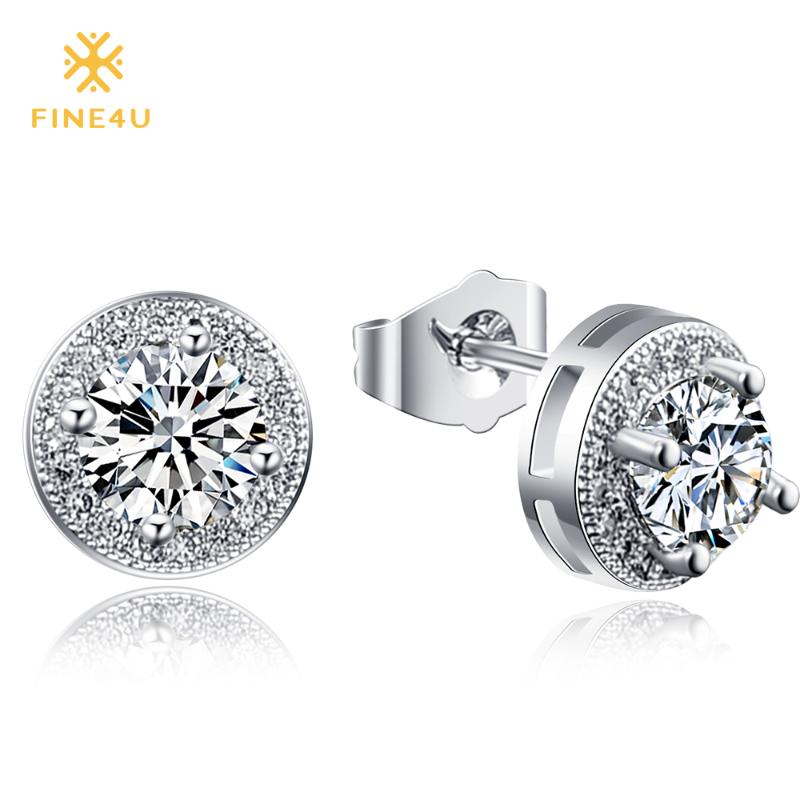 Stud 2021 FINE4U E033 Earrings With CZ Stone Fashion Women For Wedding Party Jewelry Accessories, Golden;silver
Stud 2021 FINE4U E033 Earrings With CZ Stone Fashion Women For Wedding Party Jewelry Accessories, Golden;silver