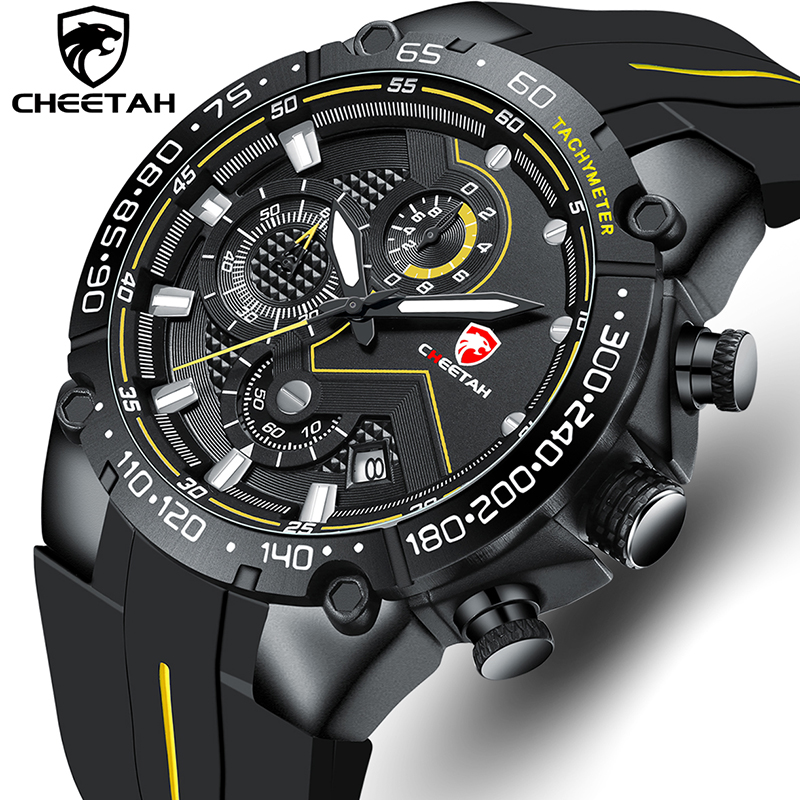 New Mens Watches CHEETAH Top Luxury Brand Chronograph Waterproof Quartz Watch for Men Date Sports Clock Male Relogio Masculinog, Silver blue
New Mens Watches CHEETAH Top Luxury Brand Chronograph Waterproof Quartz Watch for Men Date Sports Clock Male Relogio Masculinog, Silver blue