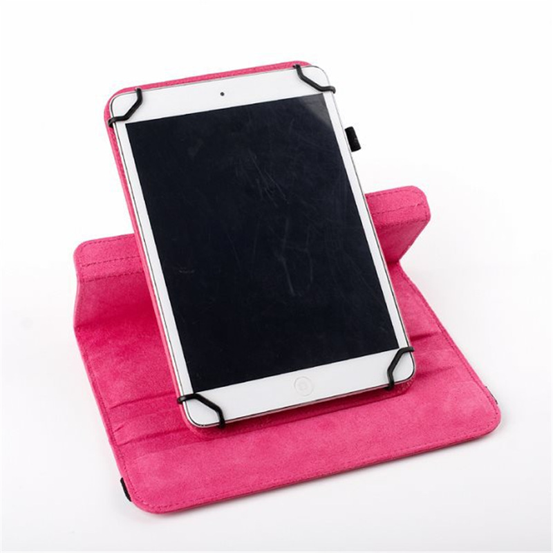 7 8 inch Universal 360 Degree Rotate PU Leather Protective Case Cover For Tablet PC Flip Cases Built-in Card Buckle Stand