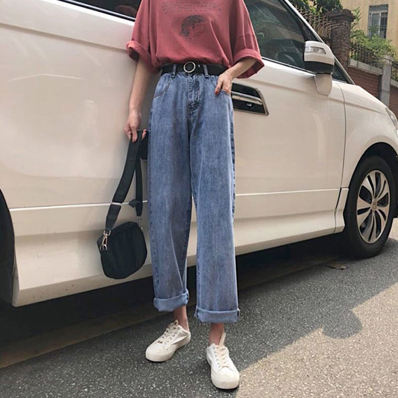 2011jeans women spring loose 2xl straight ankle-length students korean-style streetwear denim solid womens all-match fashion casual, Blue
2011jeans women spring loose 2xl straight ankle-length students korean-style streetwear denim solid womens all-match fashion casual, Blue