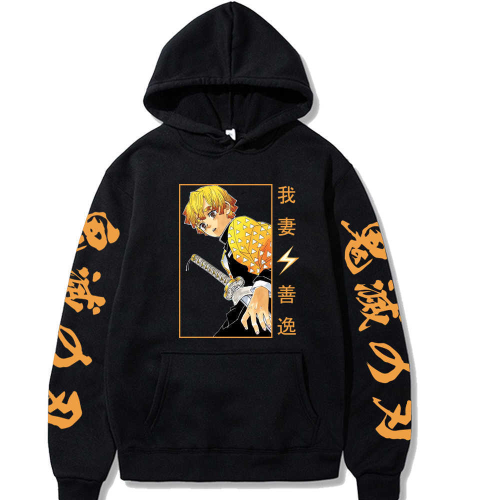 Anime Demon Slayer Hoodies Agatsuma Zenitsu Sweatshirt Harajuku Streetwear Casual Pullover Men Y0804, Black
Anime Demon Slayer Hoodies Agatsuma Zenitsu Sweatshirt Harajuku Streetwear Casual Pullover Men Y0804, Black