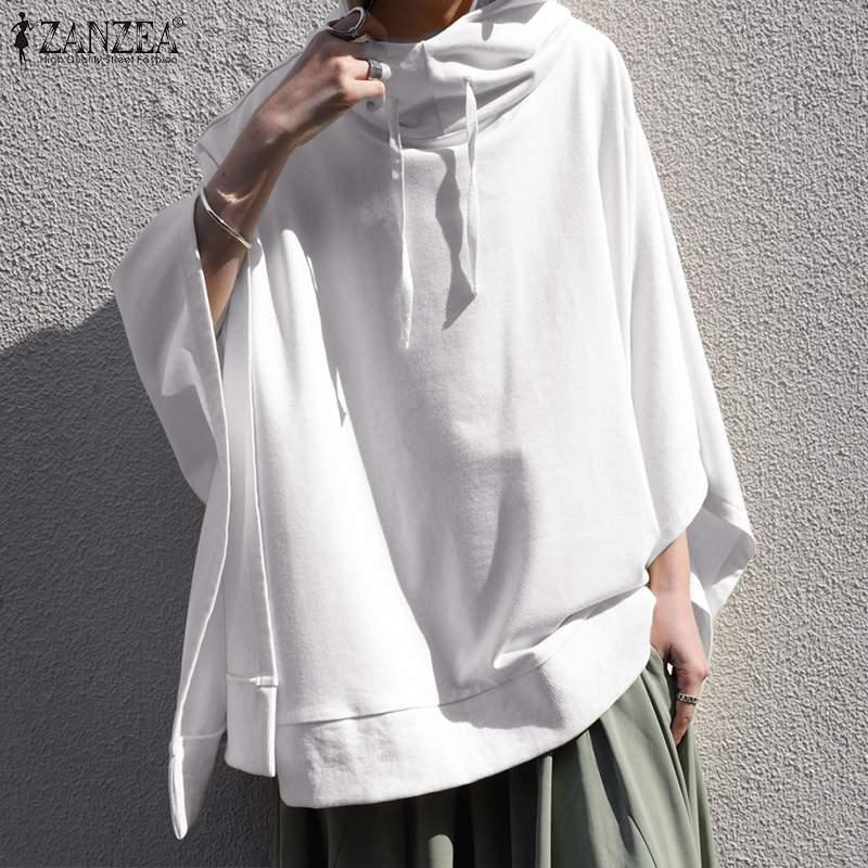 Women' Hoodies & Sweatshirts Poncho Casual Street Loose Pullover ZANZEA Autumn Womens Fashion Solid Cloak Cape Streetwear Tops 2021, Dark grey
Women' Hoodies & Sweatshirts Poncho Casual Street Loose Pullover ZANZEA Autumn Womens Fashion Solid Cloak Cape Streetwear Tops 2021, Dark grey