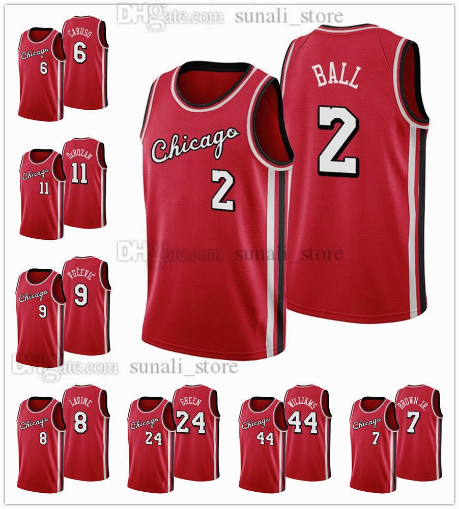 2021-22 City 75th Anniversary Red Basketball Jerseys Lonzo Ball #2 Alex Caruso #6 DeMar DeRozan #11 Nikola Vucevic #9 Zach LaVine #8 Patrick Williams 44 Javonte Green 24, Customize (tell me name and number)
2021-22 City 75th Anniversary Red Basketball Jerseys Lonzo Ball #2 Alex Caruso #6 DeMar DeRozan #11 Nikola Vucevic #9 Zach LaVine #8 Patrick Williams 44 Javonte Green 24, Customize (tell me name and number)