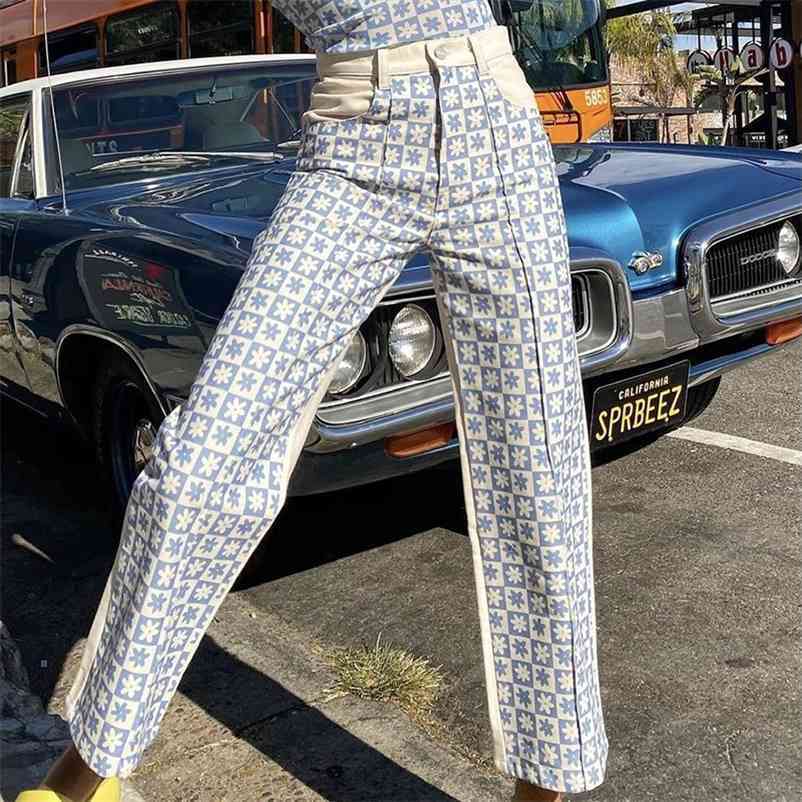 Fashion women pants Spring Summer Women Blue and white check color contrast cropped trousers 210524
Fashion women pants Spring Summer Women Blue and white check color contrast cropped trousers 210524