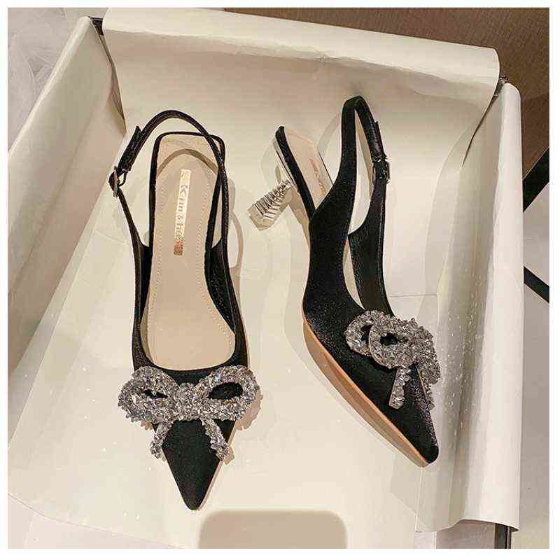 High Heels Women Sandals Shoes Sexy Bow Spring/summer 2021 New Temperament Crystal Diamond Colorful Cloth Casual Shoes Y220225, Black
High Heels Women Sandals Shoes Sexy Bow Spring/summer 2021 New Temperament Crystal Diamond Colorful Cloth Casual Shoes Y220225, Black