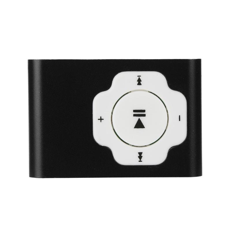 Joueurs MP4 2pcs Support Micro SD TF Carte TF Sport Music Media Haut-parleur intégré Portable Mini USB MP3 Player Plastique 2-4hours Jouer Temps