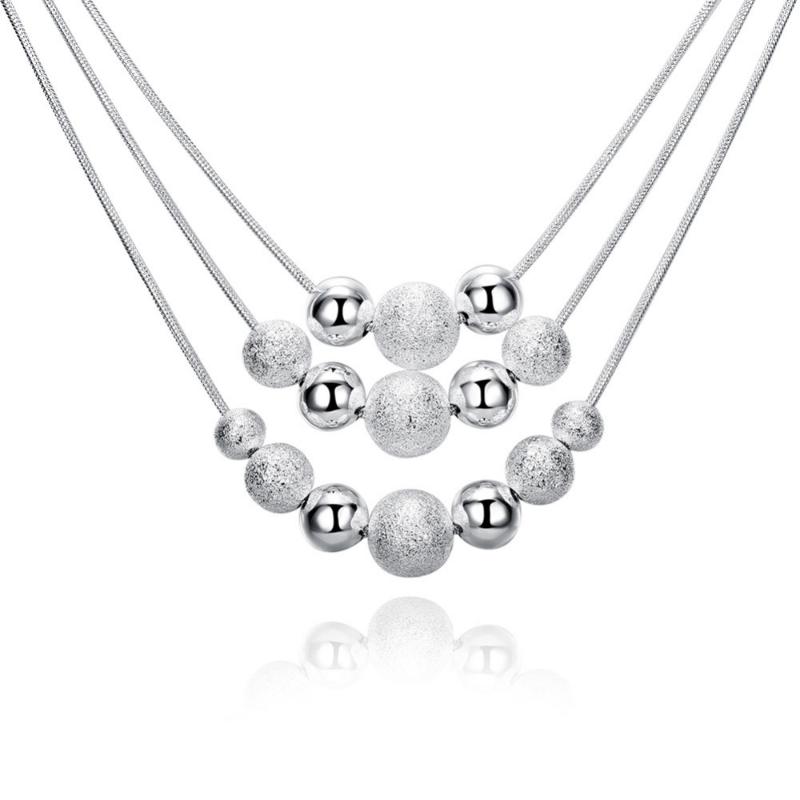 Fashion European Silver Plated Wedding Bridal Choker Necklaces Bohemia Stand Beads Simple Multilayer Chain Woman Fine Jewelry Chokers
Fashion European Silver Plated Wedding Bridal Choker Necklaces Bohemia Stand Beads Simple Multilayer Chain Woman Fine Jewelry Chokers