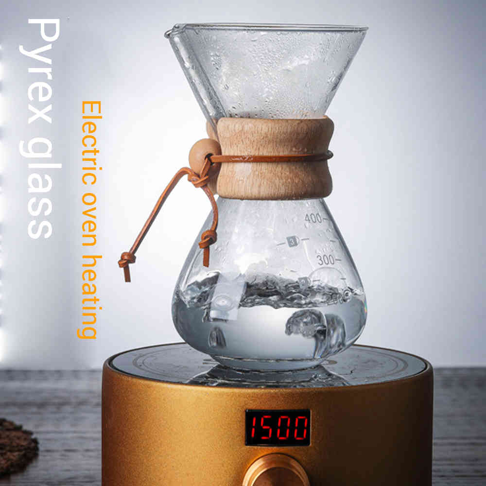 400ml Classic Glass Espresso Coffee Maker Style Pour Over Coffeemaker Coffee Machine Filter Coffee Pot Kitchen Supplies 210408