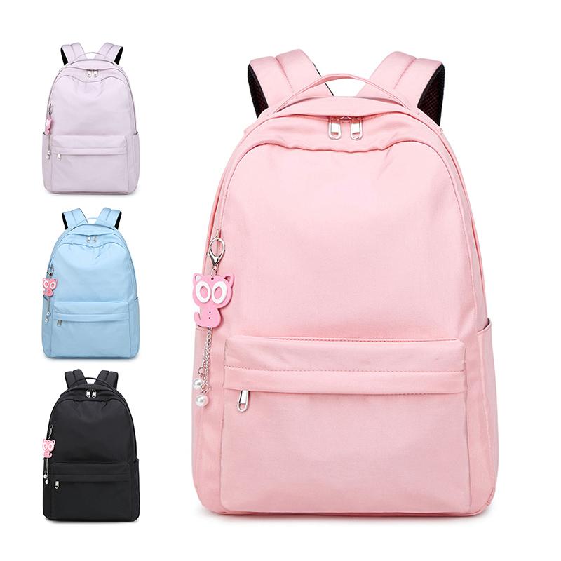 School Bags Solid Color Backpack Female Middle Student SchoolBag Lightweight Large Capacity Waterproof Casual Girls Travel, Pink
School Bags Solid Color Backpack Female Middle Student SchoolBag Lightweight Large Capacity Waterproof Casual Girls Travel, Pink