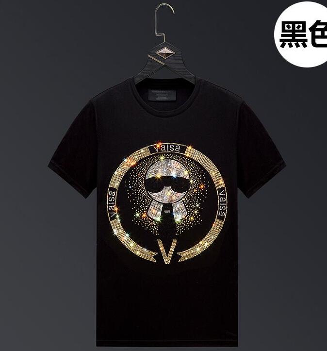 Young men clothes Fashion Street wear men's T-Shirts Man Clothing Rhinestone Male Short Sleeve fashion Brand, As shown
Young men clothes Fashion Street wear men's T-Shirts Man Clothing Rhinestone Male Short Sleeve fashion Brand, As shown