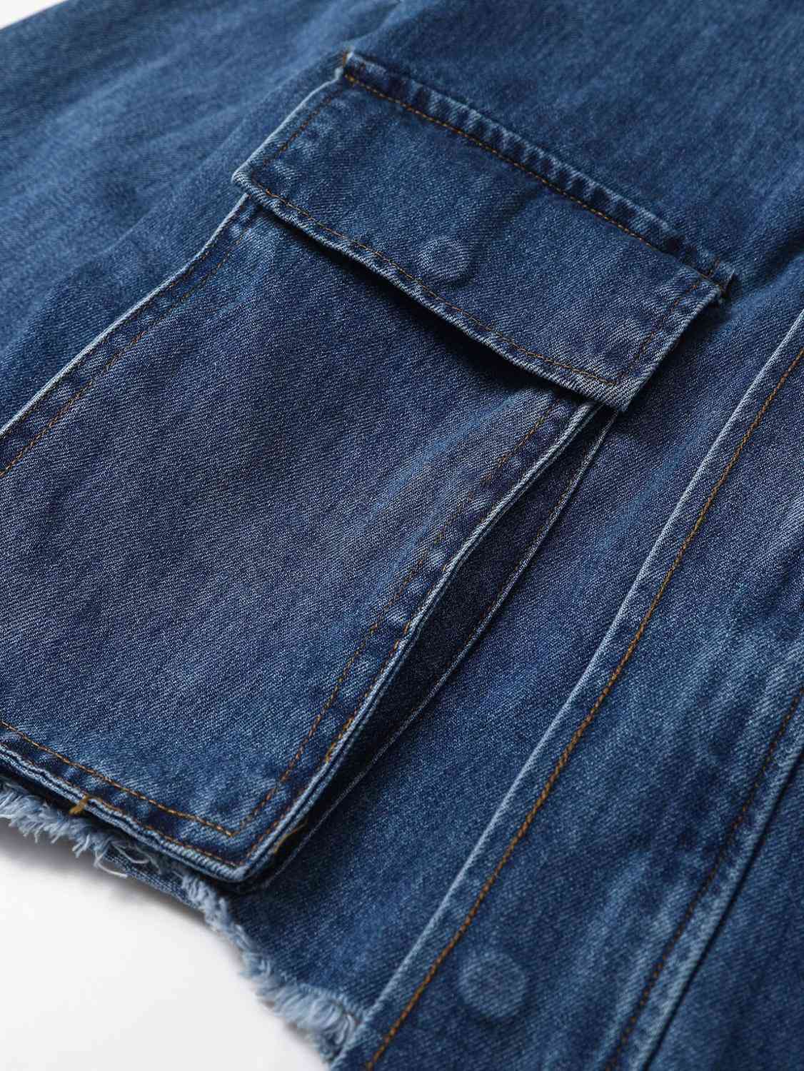 Safari Autumn Drop Shoulder Loose Denim Jacket Free Style Women Lapel Pockets Zipper Draped Jean Coat Cool Outerwear Blue 210429