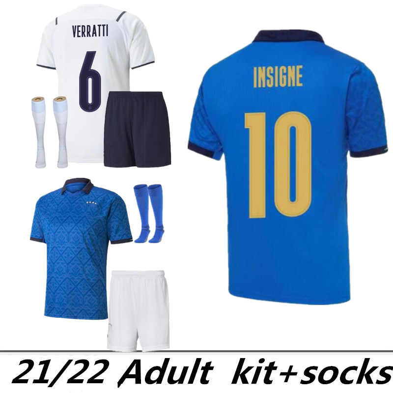 2021 2022 italy home soccer jersey Men kit CHIESA KITS 21 22 italia maglie da calcio Verratti Jorginho Romagnoli Immobile football shirts Sets
2021 2022 italy home soccer jersey Men kit CHIESA KITS 21 22 italia maglie da calcio Verratti Jorginho Romagnoli Immobile football shirts Sets