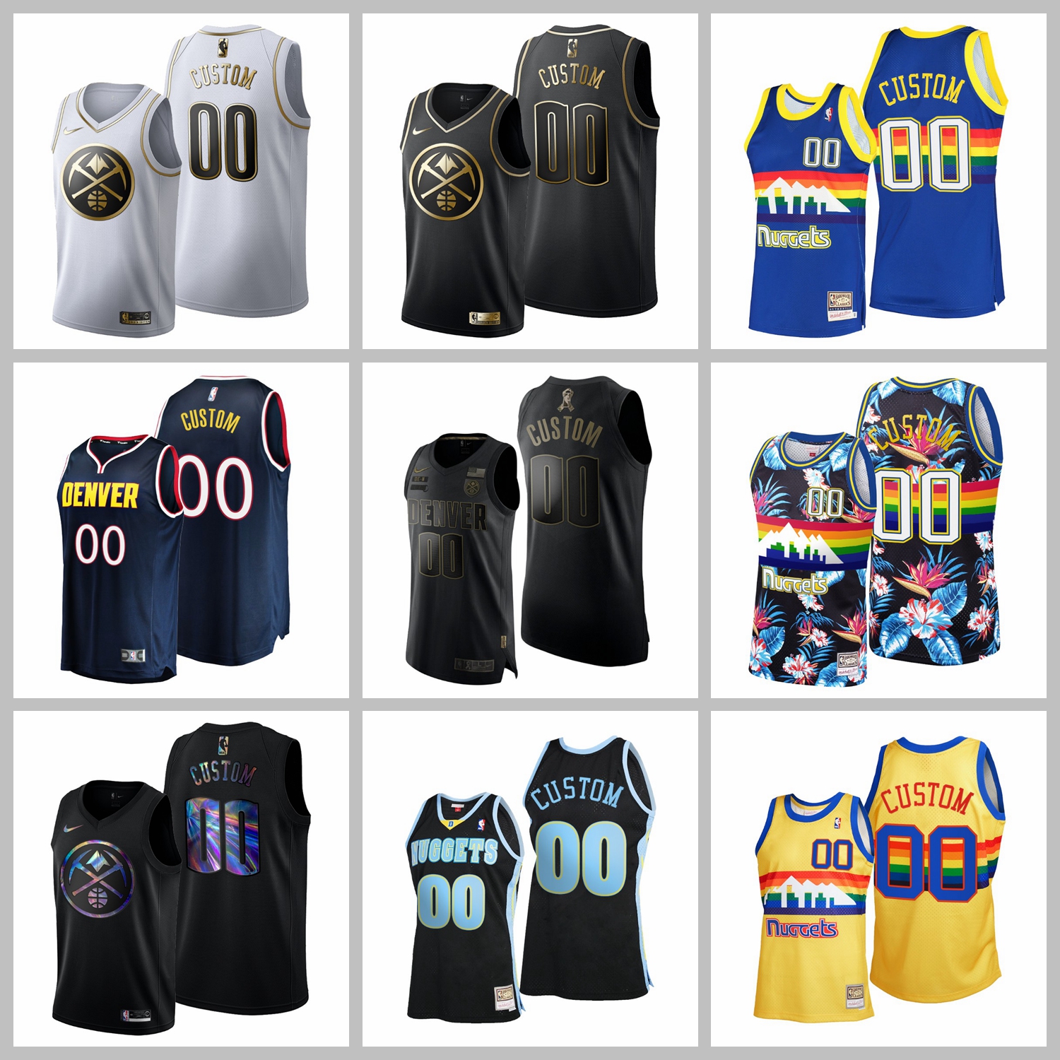 2021 Basketball Team Custom Jerseys Denver Nuggets Jersey Nikola Jokic Allen Iverson Black White Color Stitched Size S-XXXL Mesh Breathable Quick Dry, Black;red
2021 Basketball Team Custom Jerseys Denver Nuggets Jersey Nikola Jokic Allen Iverson Black White Color Stitched Size S-XXXL Mesh Breathable Quick Dry, Black;red
