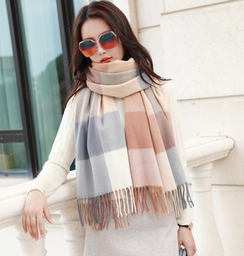 Scarves 2021 Women Fashion Luxurious Neckwear Cashmere Plaid Scarf In Autumn And Winter Korean Version Long Thick Warm All-Match Parent, Blue;gray
Scarves 2021 Women Fashion Luxurious Neckwear Cashmere Plaid Scarf In Autumn And Winter Korean Version Long Thick Warm All-Match Parent, Blue;gray