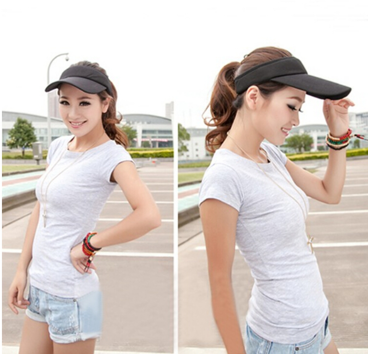 Wholesale-2021 Cotton Sun Visor Hat Cap Sport Tennis Baseball Golf Beach Adjustable Women Men, Blue;gray
Wholesale-2021 Cotton Sun Visor Hat Cap Sport Tennis Baseball Golf Beach Adjustable Women Men, Blue;gray