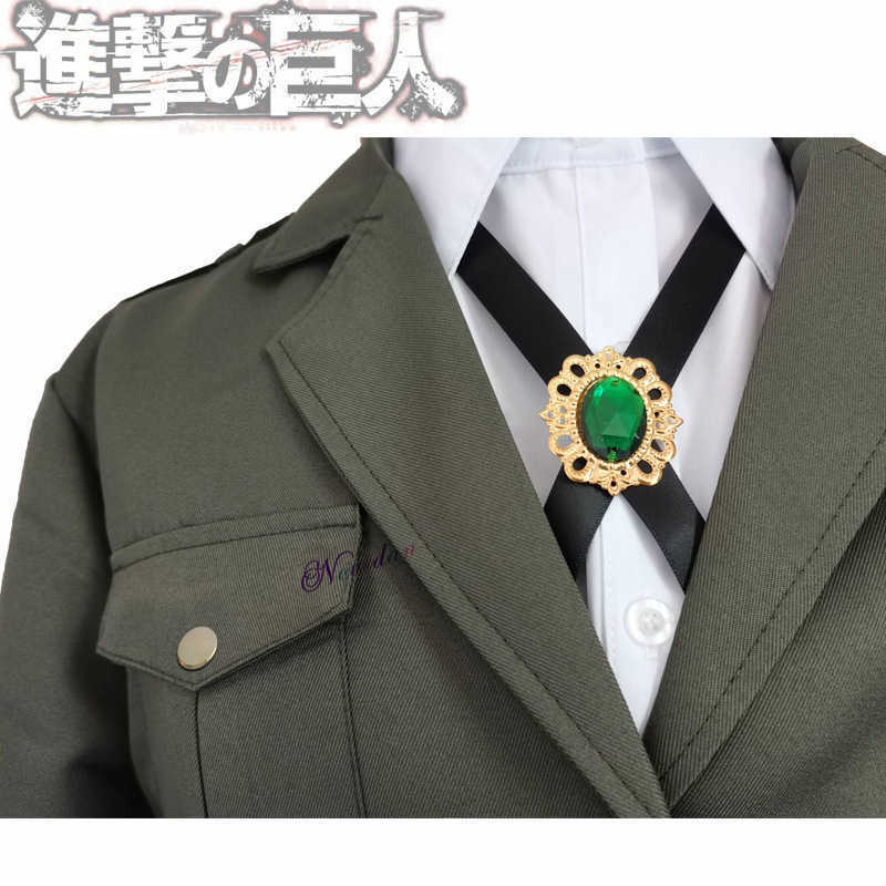 Attack on Titan Eren Levi Cosplay Costume Women Men Shingeki No Kyojin Scouting Legion Soldier Jacket Coat Windbreaker Uniform Y0913