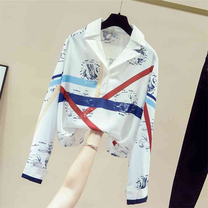 Europe Fashion Style Autumn Women's Turn Down Collar Long Sleeves Print Shirt Ladies Shirts Casual Blouse Tops A3688 210519, Beige
Europe Fashion Style Autumn Women's Turn Down Collar Long Sleeves Print Shirt Ladies Shirts Casual Blouse Tops A3688 210519, Beige