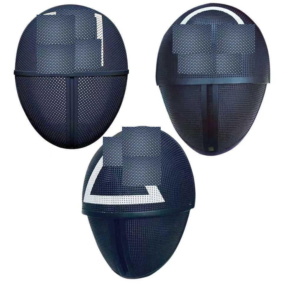 30pcs Halloween Masquerade Costume TV Squid Game Masked Man Masks Round Squire Triangle Mask Accessories Delicate party props suppliy
30pcs Halloween Masquerade Costume TV Squid Game Masked Man Masks Round Squire Triangle Mask Accessories Delicate party props suppliy