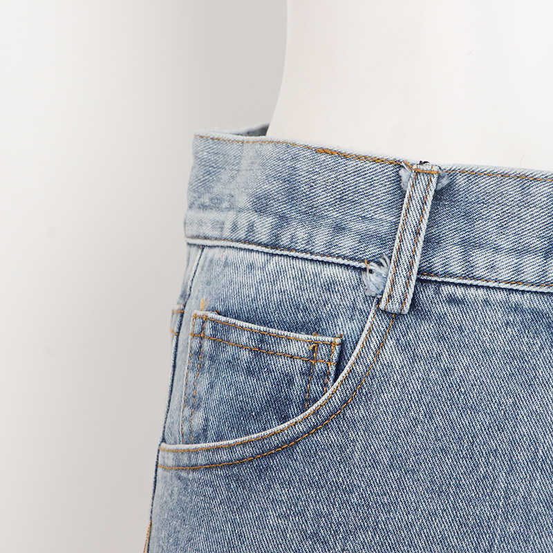 TWOTWINSTYLE Sexy Party Patchwork Denim Women's Shorts High Waist Tassel Pocket Slim Female Fashion Clothing 210724