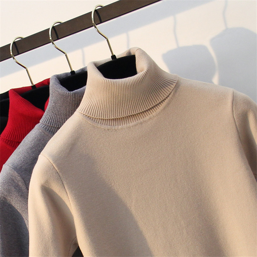 Spring Knitted Tops Women Short Sleeve T shirt Autumn Winter Turtleneck Pullovers T-shirt Tee Shirt Femme Tshirt Knitwear 210406