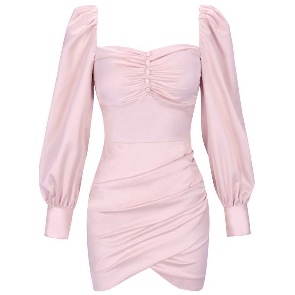 Ocstrade Pink Square Collar Long Sleeve Mini Wrinkled Puff Bandage Dress HI1067-Pink 210527, Blue
Ocstrade Pink Square Collar Long Sleeve Mini Wrinkled Puff Bandage Dress HI1067-Pink 210527, Blue