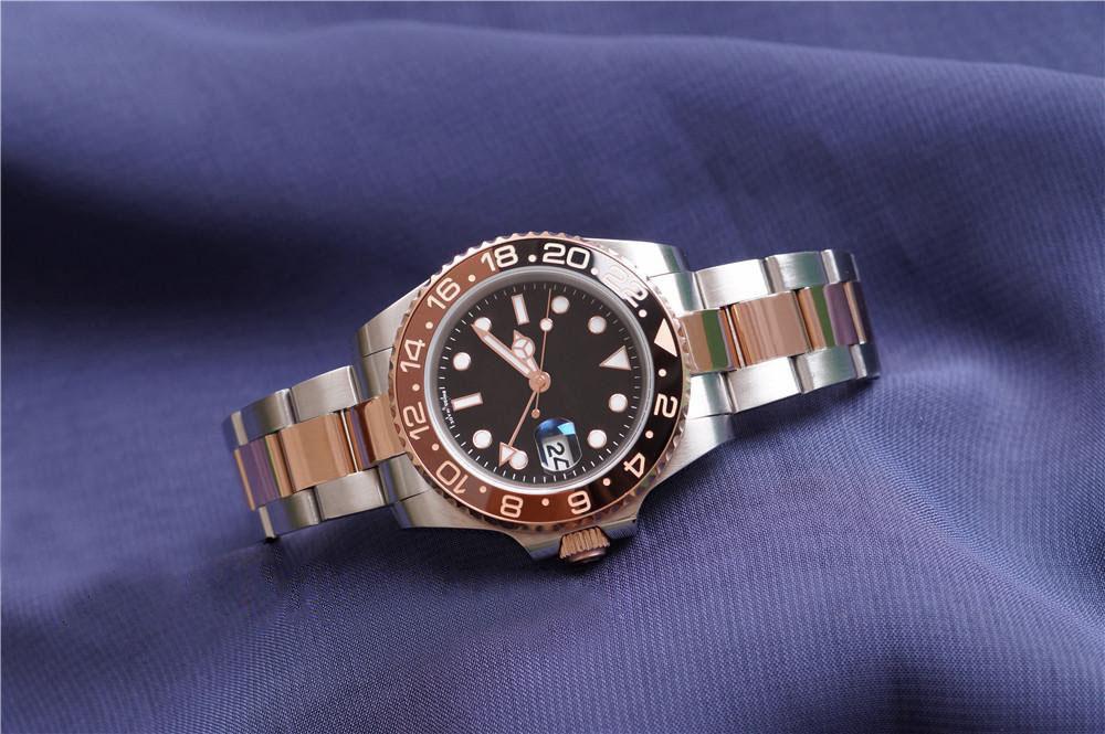 High Cost Effective New Ceramic Bezel GMT II Luxury Automatic Watch Silver Rose Gold Original Clasp Mens Women's Fashion Mast319J, Watch box
High Cost Effective New Ceramic Bezel GMT II Luxury Automatic Watch Silver Rose Gold Original Clasp Mens Women's Fashion Mast319J, Watch box