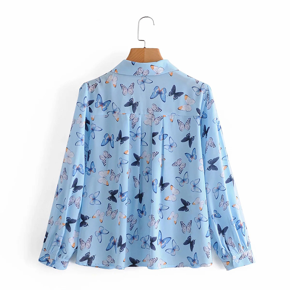 Vintage Chic Women Blouse Stylish Elegant Ladies Lapel Collar Long Sleeve Shirts Casual Blusas Mujer 210520