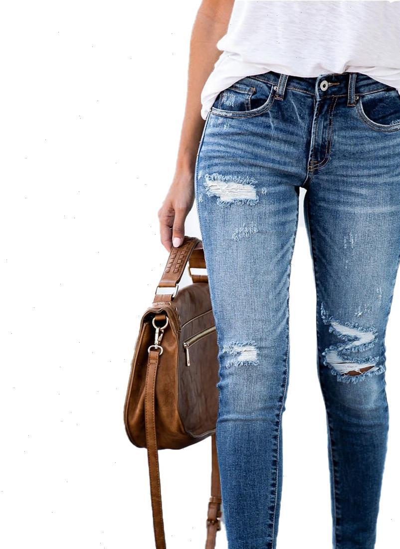 womens jeans mid waist skinny spring ripped woman vintage distressed denim pants holes pencil femme casual jean trousers, Blue
womens jeans mid waist skinny spring ripped woman vintage distressed denim pants holes pencil femme casual jean trousers, Blue