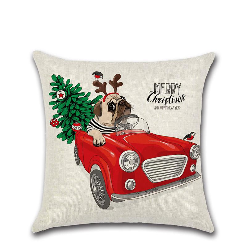 Christmas Cushion Cover Dog Santa Claus Driving Pillow Case Chair Sofa Seat Decorative For Home Friend Kids Bedroom Decor Gift Cushion/Decor
Christmas Cushion Cover Dog Santa Claus Driving Pillow Case Chair Sofa Seat Decorative For Home Friend Kids Bedroom Decor Gift Cushion/Decor