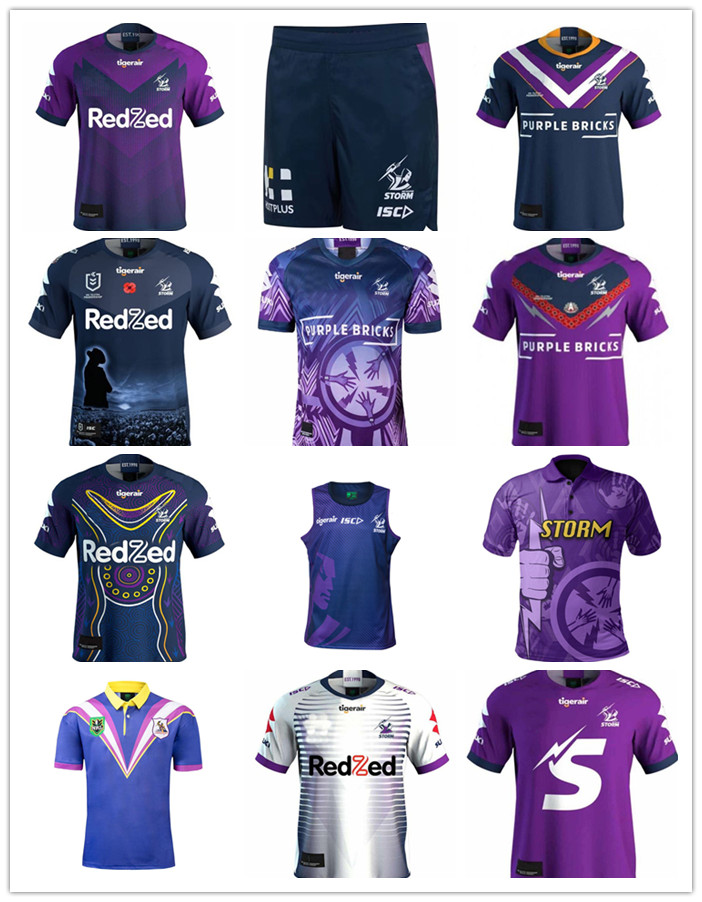 2021 Melbourne Storm Home Away NRL Jerseys Vest Australia Rugby League Jersey S…