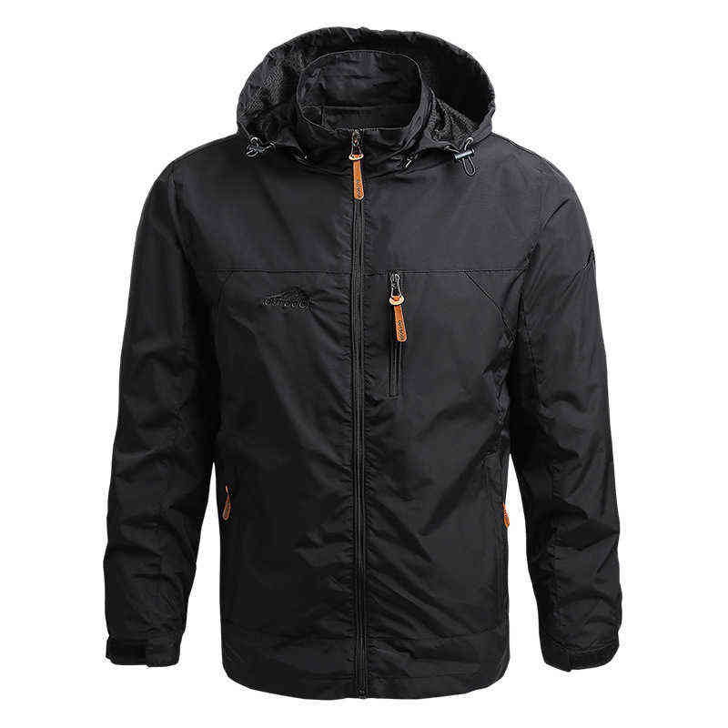 Men Waterproof Jackets Hooded Coats Male Outdoor Outwears Windbreaker Windproof Spring Autumn Jacket Fashion Clothing Coat LM090 211110