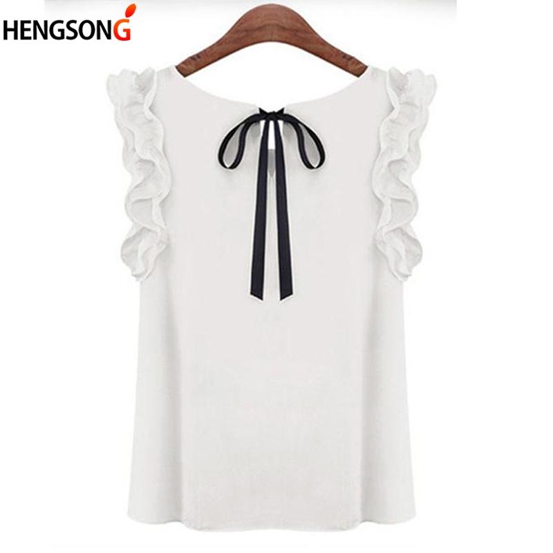 Women's Blouses & Shirts Blusas Femininas Summer Women Casual OL Lady Chiffon Solid Sleeveless Ruffles Tops Lace Up, Yellow
Women's Blouses & Shirts Blusas Femininas Summer Women Casual OL Lady Chiffon Solid Sleeveless Ruffles Tops Lace Up, Yellow