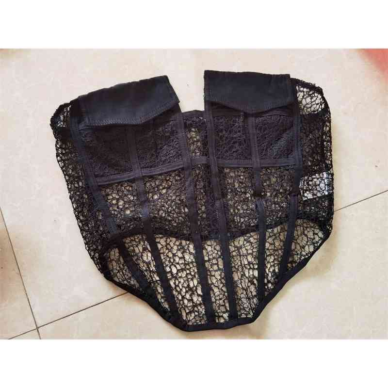 Women Camis Backless Lace Strapless Cami Top Fashionable Hollow Out White Crop Top Sexy Backless Top Autumn P241 210625