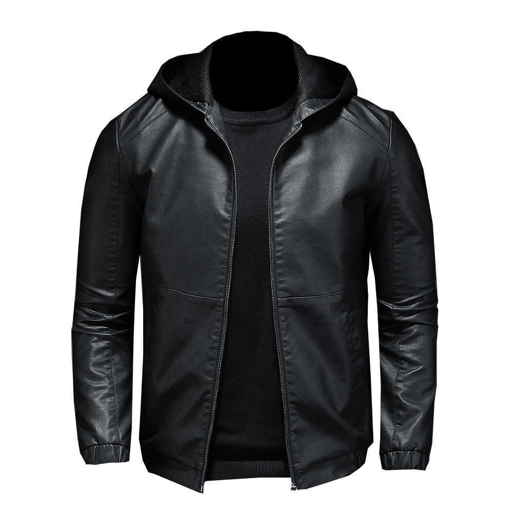 -selling Collection of leather jacket/leather jacket men's autumn winter motorcycle leather coat 5XL / faux leather PU Coat 211119