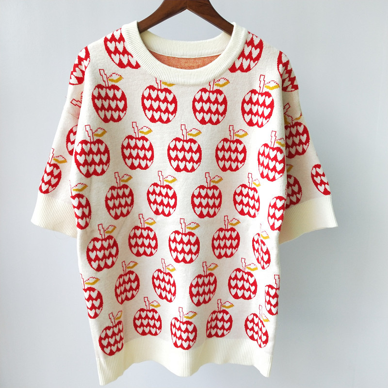 713 2021 Milan Runway Spring Brand SAme Style Sweater Short Sleeve High Quality Crew Neck Pullover Fashion Clothes High Quality Womens qianli, Pink
713 2021 Milan Runway Spring Brand SAme Style Sweater Short Sleeve High Quality Crew Neck Pullover Fashion Clothes High Quality Womens qianli, Pink